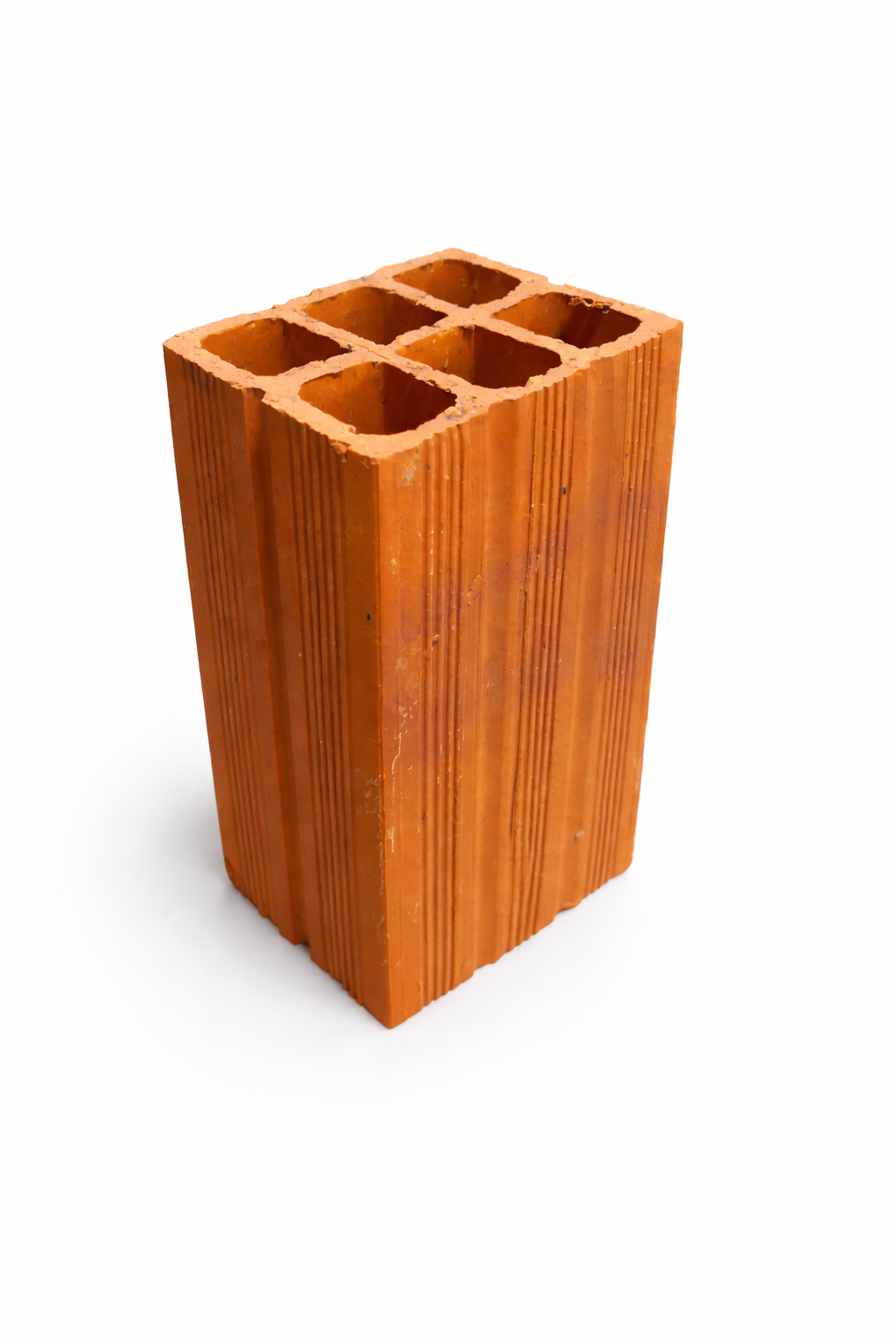 Tijolo cerâmico 11,5x14x24 da Cerâmica Trevo — bloco de vedação com 6 furos